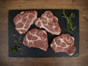 Nackensteak vom Duroc | 2 Stück, ca. 350g